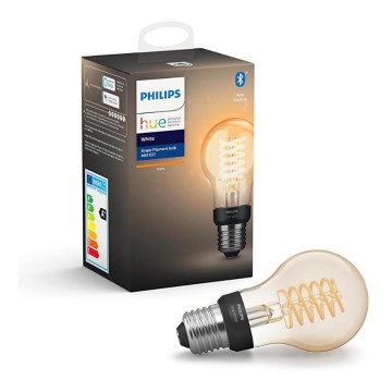 Lâmpada LED com regulação Philips Hue WHITE FILAMENT A60 E27/7W/230V 2100K