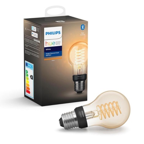 Lâmpada LED com regulação Philips Hue WHITE FILAMENT A60 E27/7W/230V 2100K