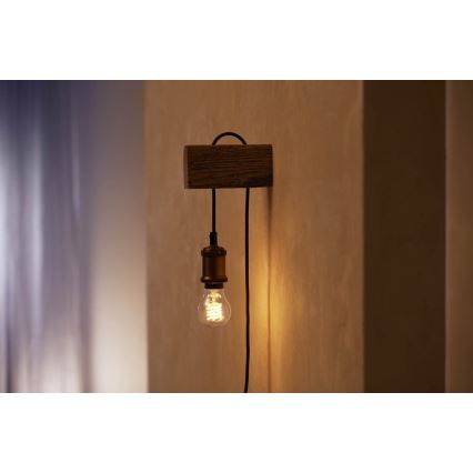 Lâmpada LED com regulação Philips Hue WHITE FILAMENT A60 E27/7W/230V 2100K