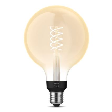 Lâmpada LED com regulação Philips Hue WHITE FILAMENT G125 E27/7W/230V 2100K