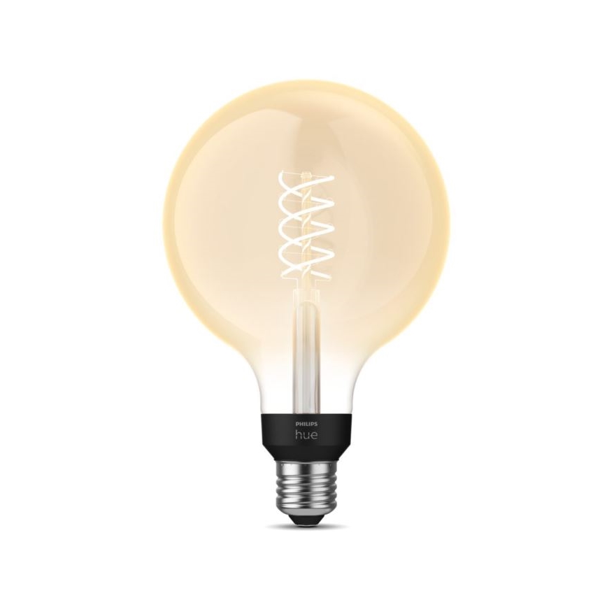 Lâmpada LED com regulação Philips Hue WHITE FILAMENT G125 E27/7W/230V 2100K