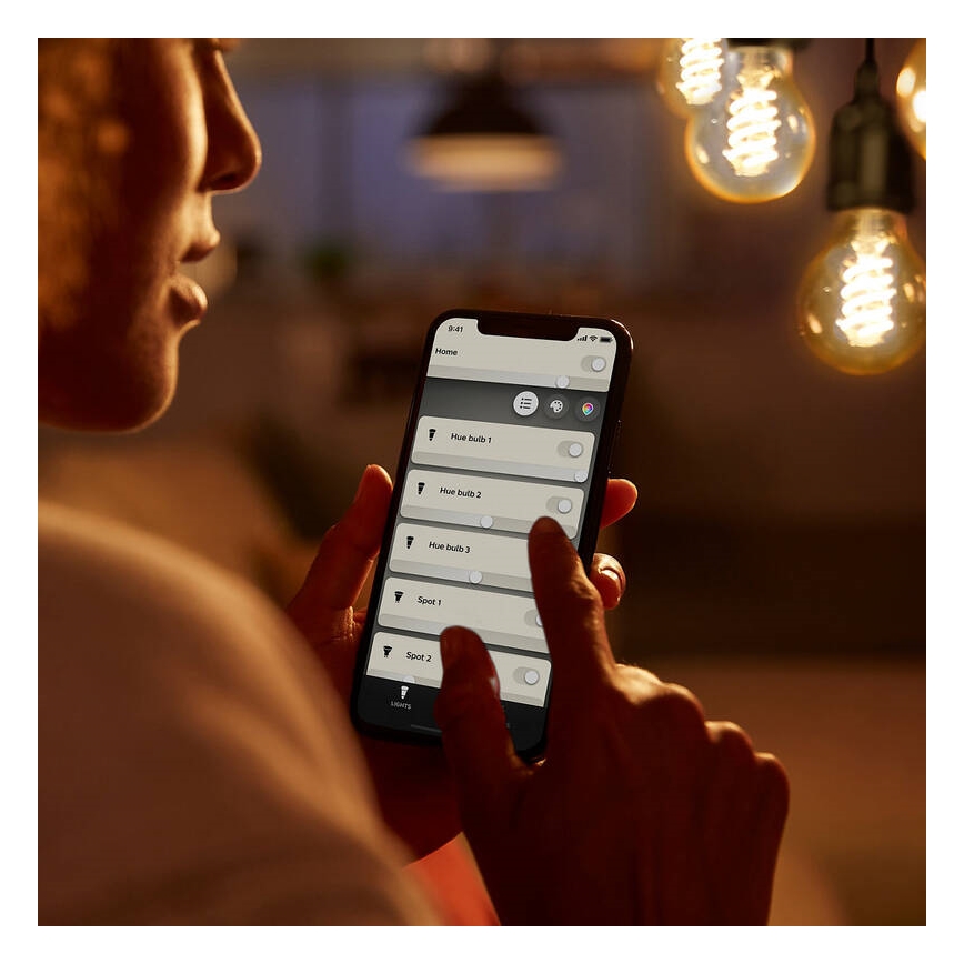 Lâmpada LED com regulação Philips Hue WHITE FILAMENT G93 E27/7,2W/230V 2100K