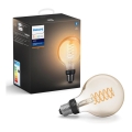 Lâmpada LED com regulação Philips Hue WHITE FILAMENT G93 E27/7W/230V 2100K