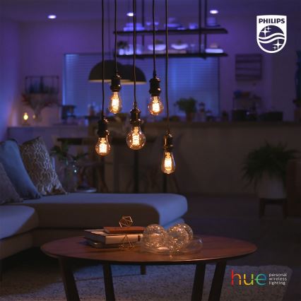 Lâmpada LED com regulação Philips Hue WHITE FILAMENT G93 E27/7W/230V 2100K