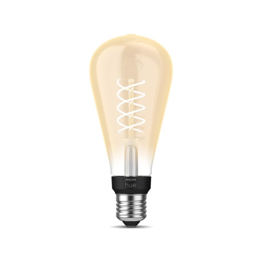 Lâmpada LED com regulação Philips Hue WHITE FILAMENT ST72 E27/7W/230V 2100K