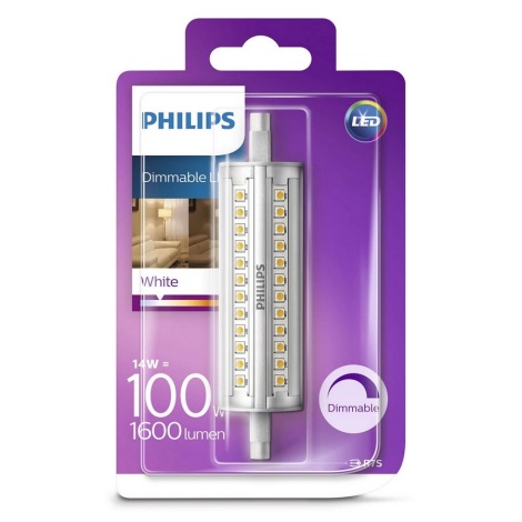 Lâmpada LED com regulação Philips R7s/14W/230V 3000K 118mm