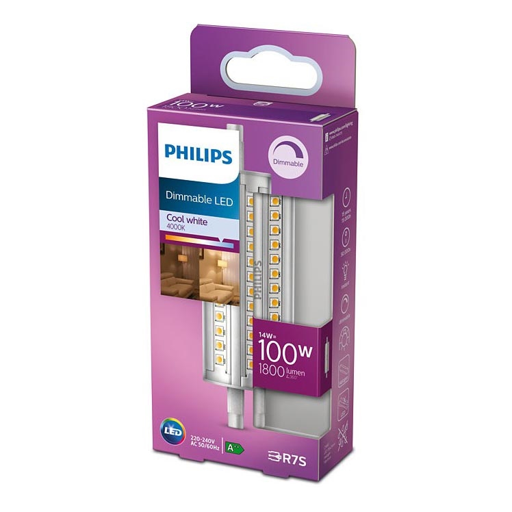 Lâmpada LED com regulação Philips R7s/14W/230V 4000K