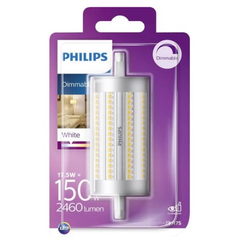 Lâmpada LED com regulação Philips R7s/17,5W/230V 3000K 118 mm