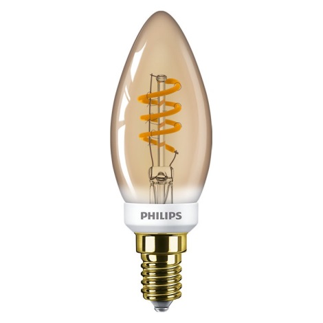 Lâmpada LED com regulação Philips VINTAGE B35 E14/3,5W/230V 2000K