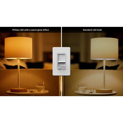 Lâmpada LED com regulação Philips Warm Glow GU10/6,2W/230V 2200-2700K CRI 90