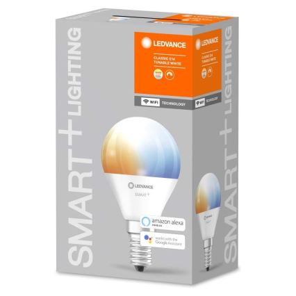 Lâmpada LED com regulação SMART+ E14/5W/230V 2,700K-6,500K Wi-Fi - Ledvance
