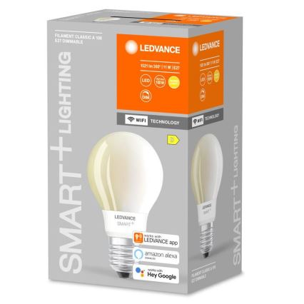 Lâmpada LED com regulação SMART+ FILAMENT E27/11W/230V 2700K Wi-Fi - Ledvance