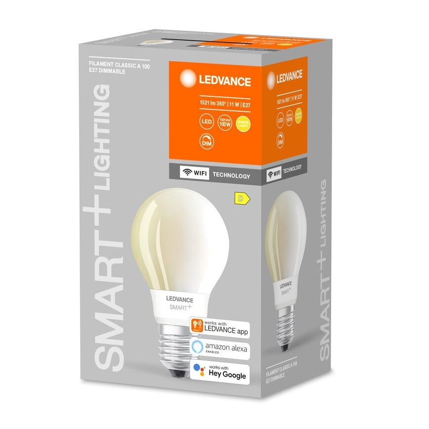 Lâmpada LED com regulação SMART+ FILAMENT E27/11W/230V 2700K Wi-Fi - Ledvance
