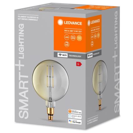 Lâmpada LED com regulação SMART+ GLOBE G200 E27/6W/230V 2500K Wi-Fi - Ledvance