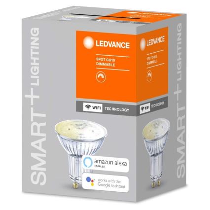 Lâmpada LED com regulação SMART+ GU10/5W/230V 2,700K Wi-Fi - Ledvance