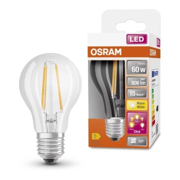 Lâmpada LED com regulação VINTAGE A60 E27/7W/230V 2700K - Osram