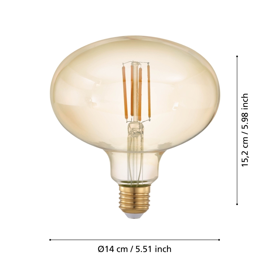 Lâmpada LED com regulação VINTAGE E27/4W/230V 2200K - Eglo 12596
