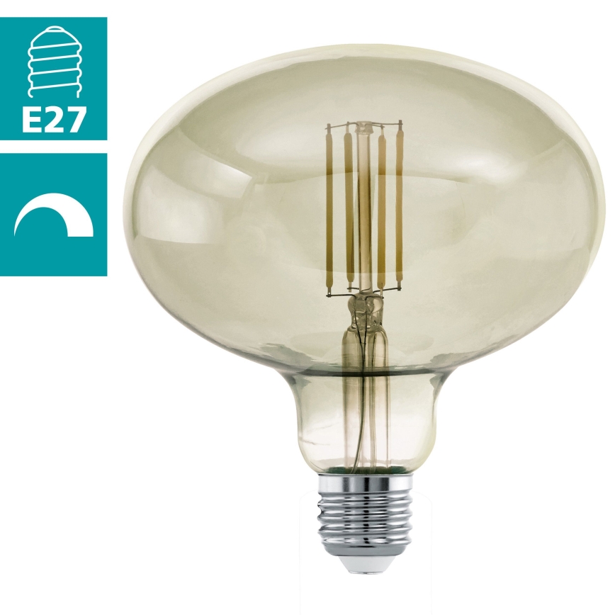 Lâmpada LED com regulação VINTAGE E27/4W/230V 3000K - Eglo 12599