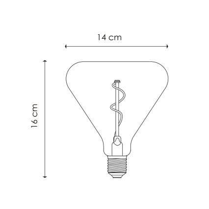 Lâmpada LED com regulação VINTAGE EDISON E27/3W/230V 2700K
