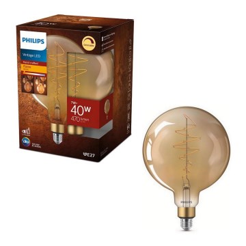 Lâmpada LED com regulação VINTAGE Philips G200 E27/7W/230V 2000K
