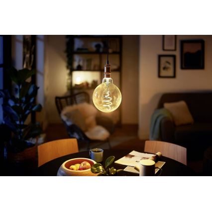 Lâmpada LED com regulação VINTAGE Philips G200 E27/7W/230V 2000K