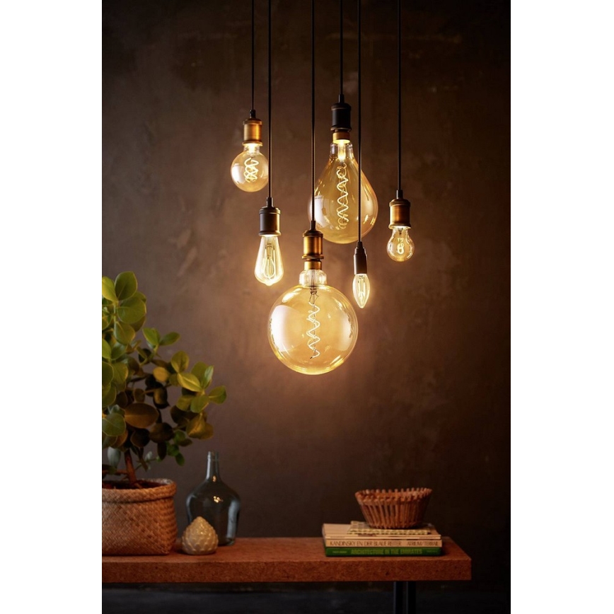 Lâmpada LED com regulação VINTAGE Philips G200 E27/7W/230V 2000K