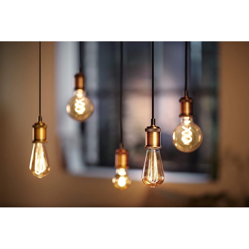 Lâmpada LED com regulação VINTAGE Philips G93 E27/4W/230V 1800K