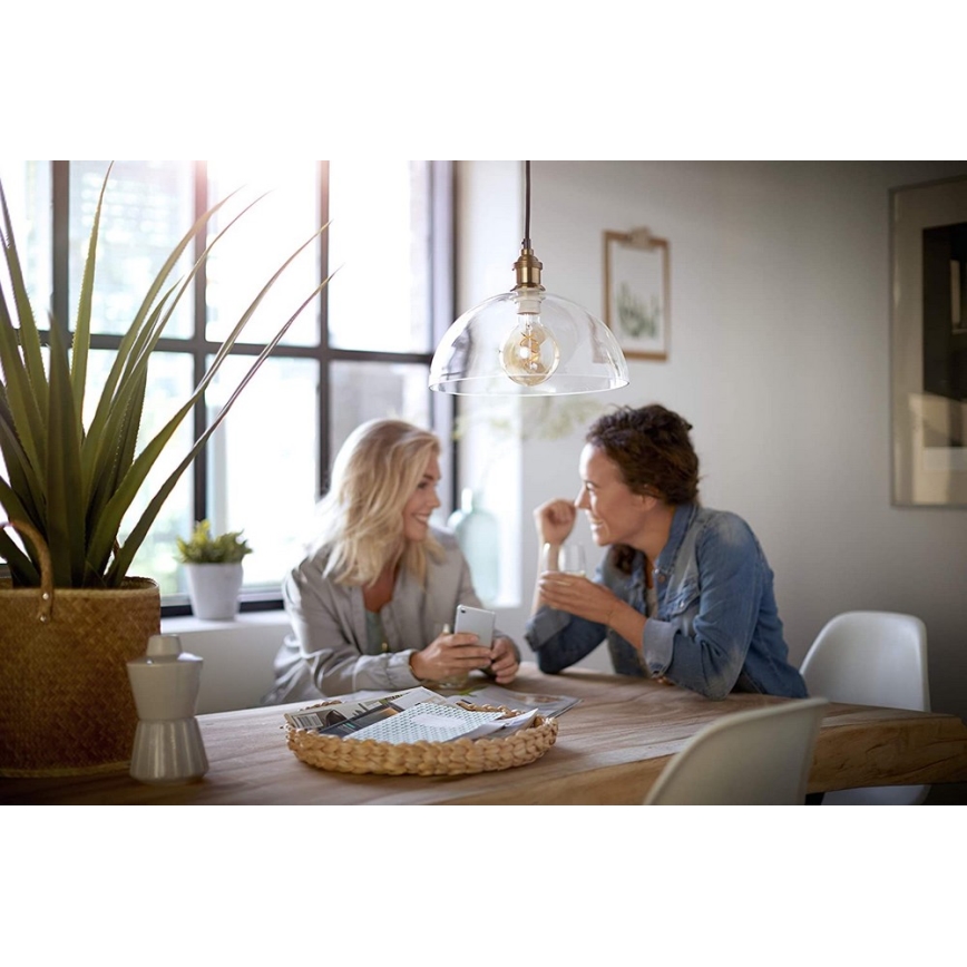 Lâmpada LED com regulação VINTAGE Philips G93 E27/4W/230V 1800K