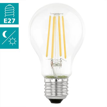 Lâmpada LED com sensor crepuscular VINTAGE A60 E27/6W/230V 3000K - Eglo 11886
