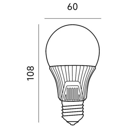 Lâmpada LED com sensor de movimento E27/9W/230V 6500K