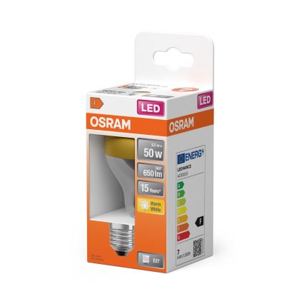 Lâmpada LED com topo espelhado FILAMENT E27/6,5W/230V 2700K dourada - Osram