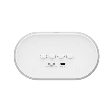 Luminária de mesa noturna LED regulável com despertador KAJA LED/1,3W/5V 3000K