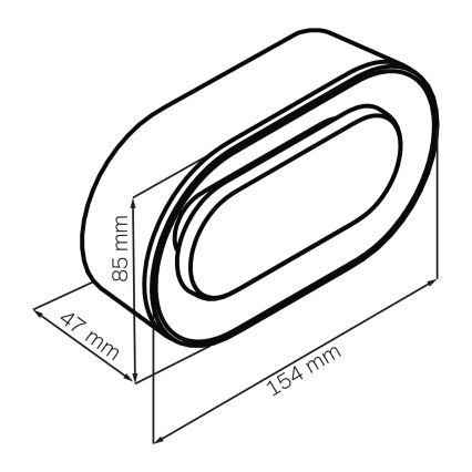 Luminária de mesa noturna LED regulável com despertador KAJA LED/1,3W/5V 3000K