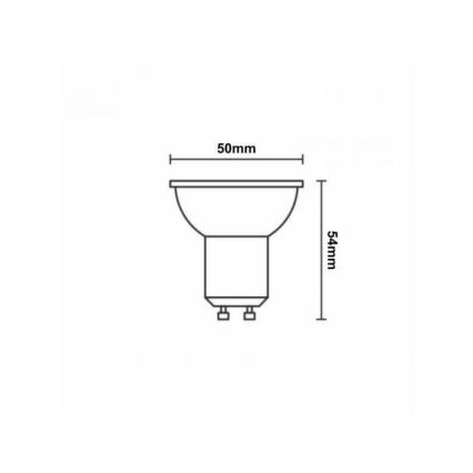 Lâmpada LED de cerâmica GU10/9,5W/230V 3000K