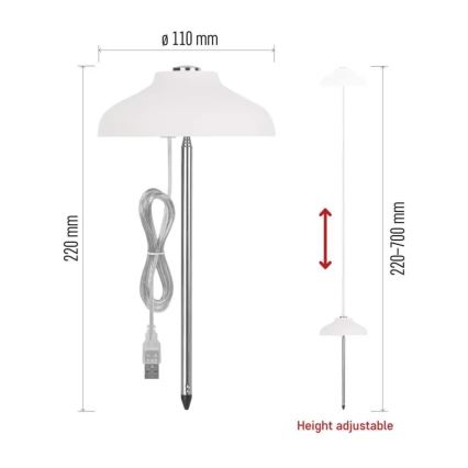 Lâmpada LED de interior para cultivo de plantas GROW LED/5W/5V