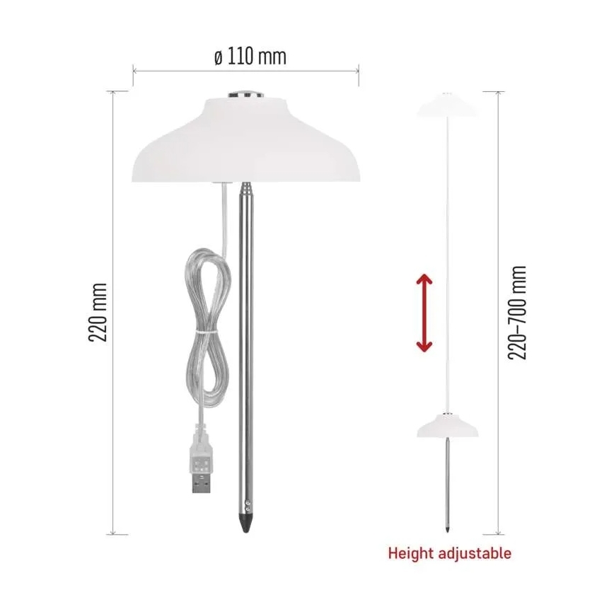 Lâmpada LED de interior para cultivo de plantas GROW LED/5W/5V