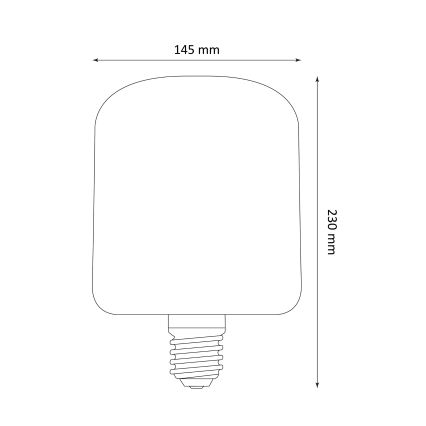 Lâmpada LED DECO VINTAGE E27/4W/230V 1800K