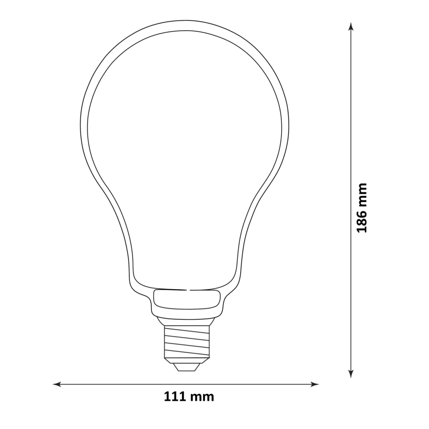Lâmpada LED DECO VINTAGE FILAMENT O110 E27/4W/230V 1800K