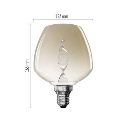 Lâmpada LED DECO VINTAGE S123 E27/3,5W/230V 1800K