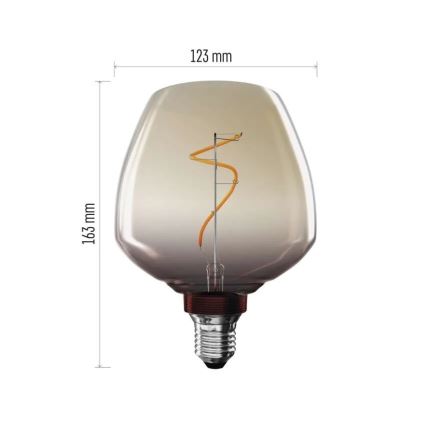 Lâmpada LED DECO VINTAGE S123 E27/4W/230V 1800K
