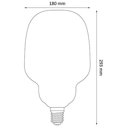 Lâmpada LED DECO VINTAGE S180 E27/4W/230V 1800K