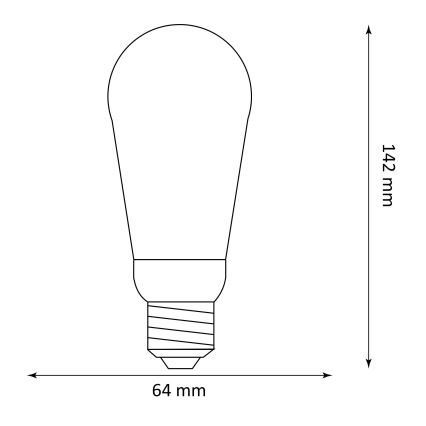 Lâmpada LED DECO VINTAGE ST64 E27/3,5W/230V 1800K