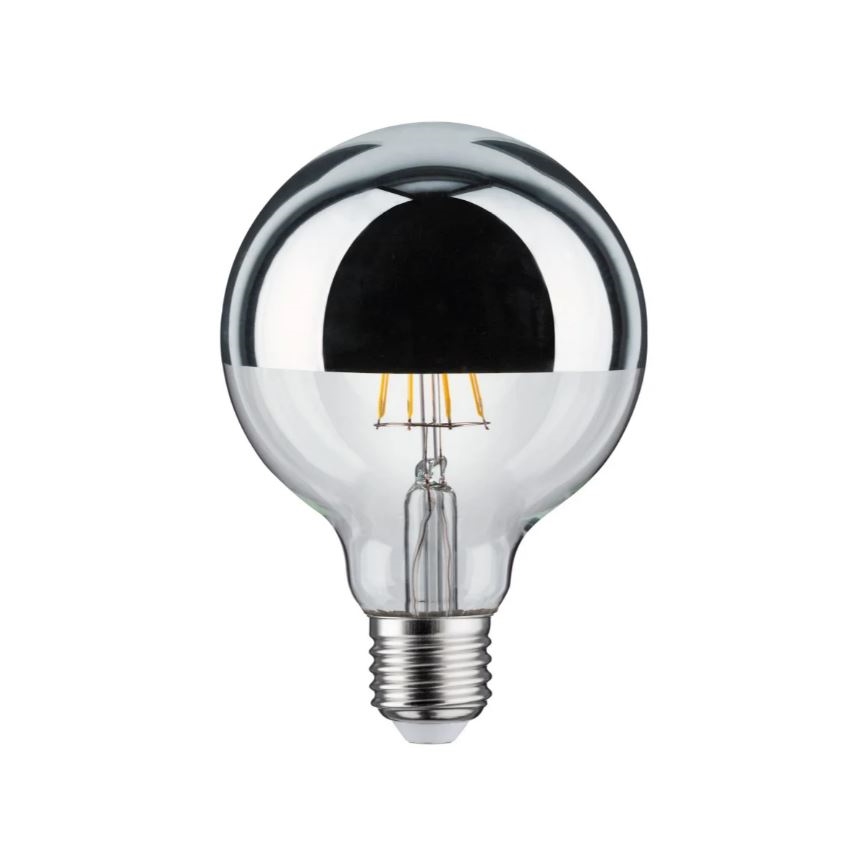 Lâmpada LED regulável com topo espelhado GLOBE E27/6,5W/230V - Paulmann 28673