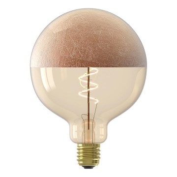 Lâmpada LED dimerizável com cúpula FILAMENTO G125 E27/4W/230V 1800K acabamento cobreado CRI 90