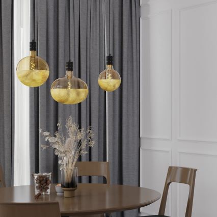 Lâmpada LED dimerizável com globo FILAMENT E27/6W/230V 1800K dourada CRI 90