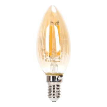 Lâmpada LED Dimerizável FILAMENT C35 E14/4W/230V 2200K - Aigostar