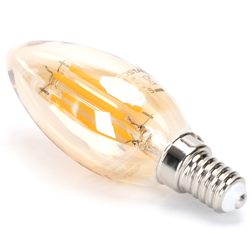 Lâmpada LED Dimerizável FILAMENT C35 E14/4W/230V 2200K - Aigostar