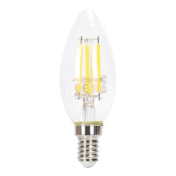 Lâmpada LED dimerizável FILAMENT C35 E14/4W/230V 6500K - Aigostar