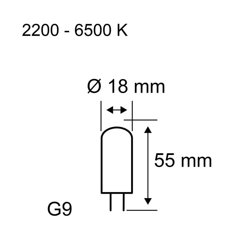 Lâmpada LED dimerizável G9/4W/230V 2200-6500K - Paulmann 28820