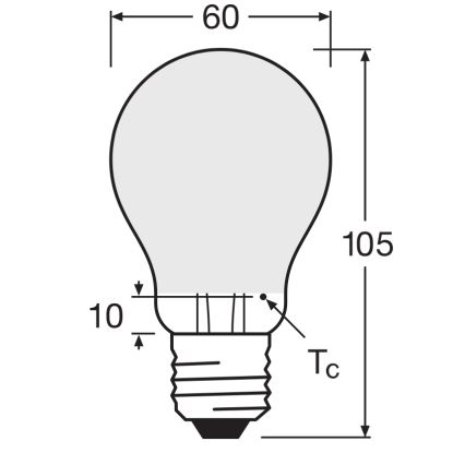 Lâmpada LED dimerizável SUPERSTAR CLASSIC A60 E27/4,8W/230V 4000K - Osram